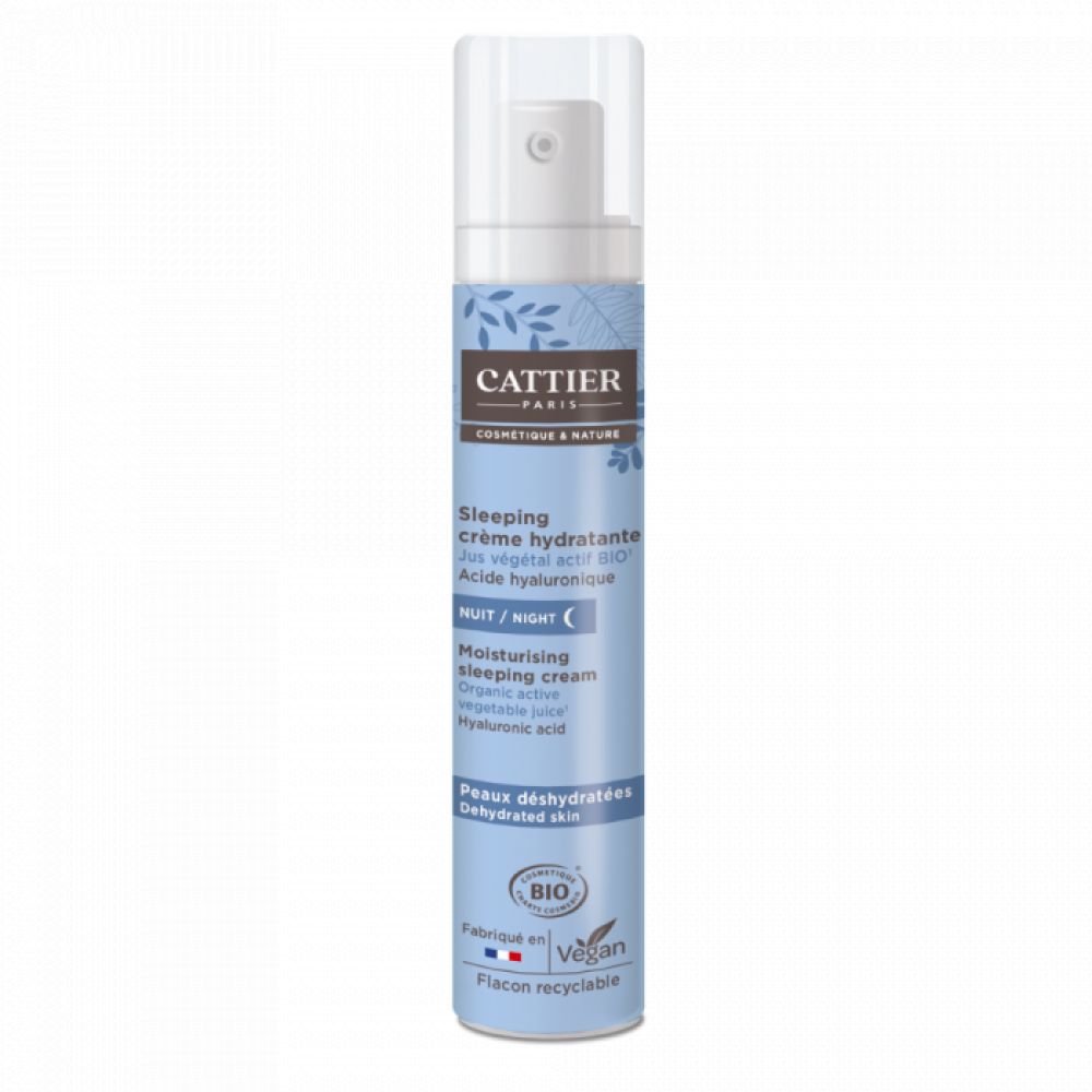 Cattier - Sleeping crème hydratante jus végétale actif bio - 50 ml