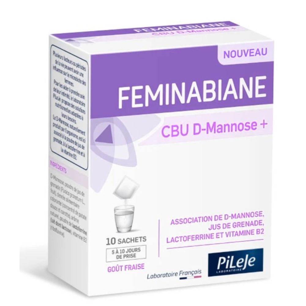 Pileje - Feminabiane CBU D-Mannose+ - 10 sachets
