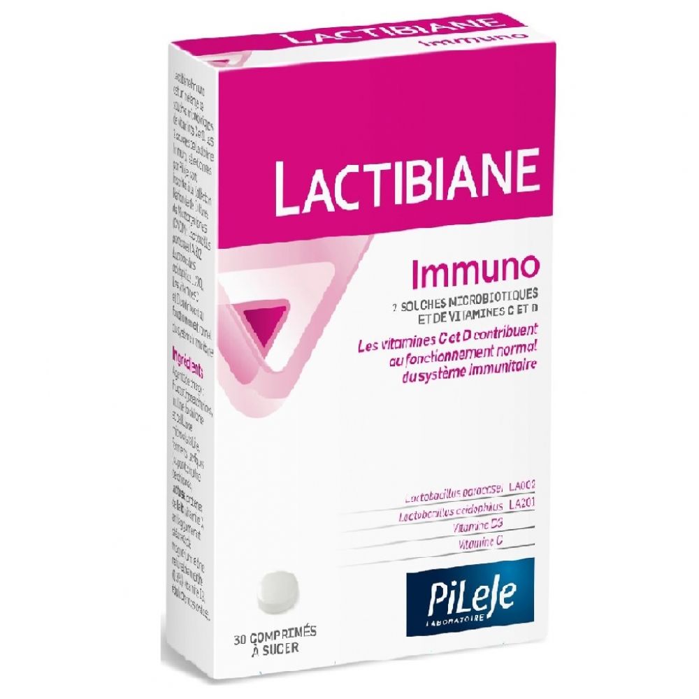 PIleje - Lactibiane Immuno - 30 comprimés à sucer