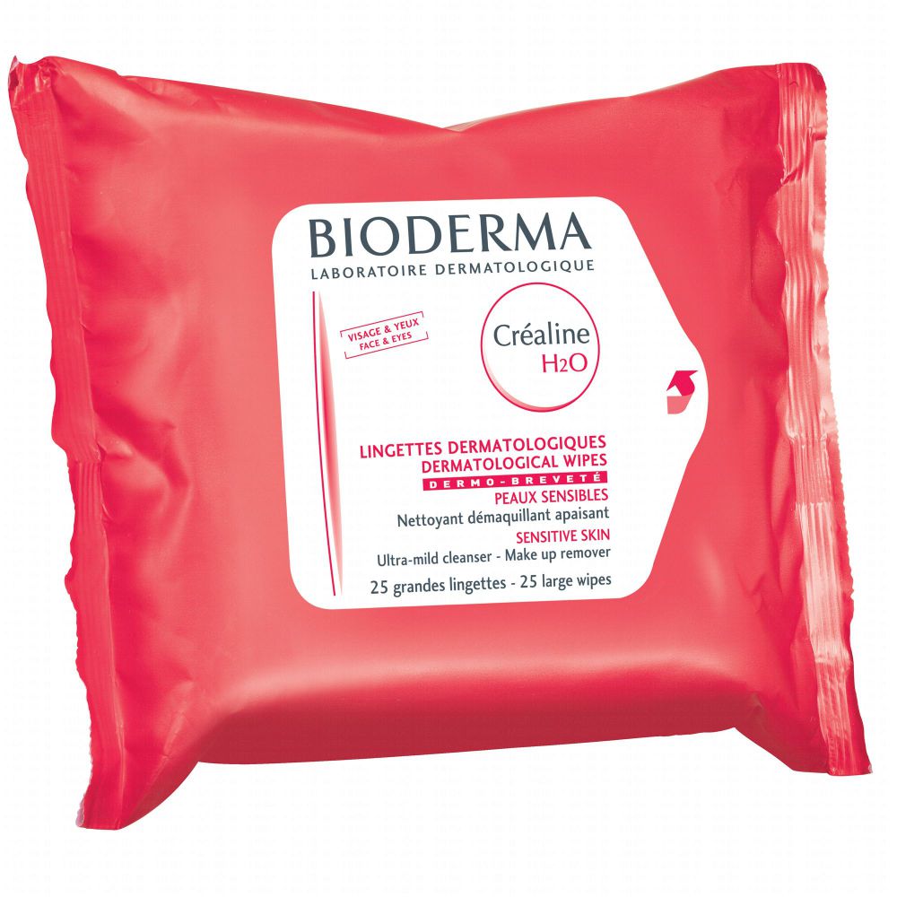 Bioderma - Crealine H2O lingettes Démaquillantes - x25
