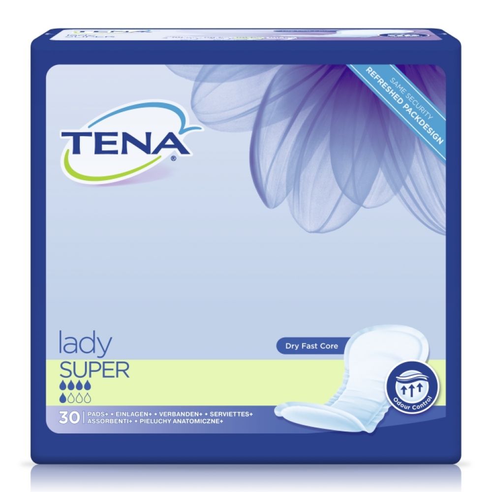 TENA - Lady Super - 30 serviettes