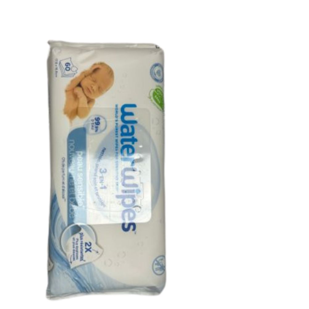 WaterWipes - Lingettes pour bébés - 60 lingettes
