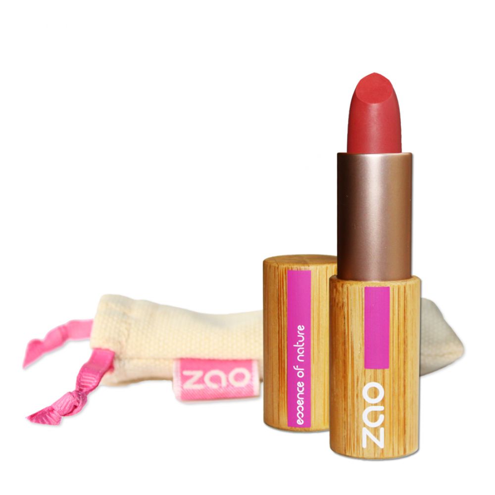 Zao - Rouge à lèvres mat rouge orangé - N° 464