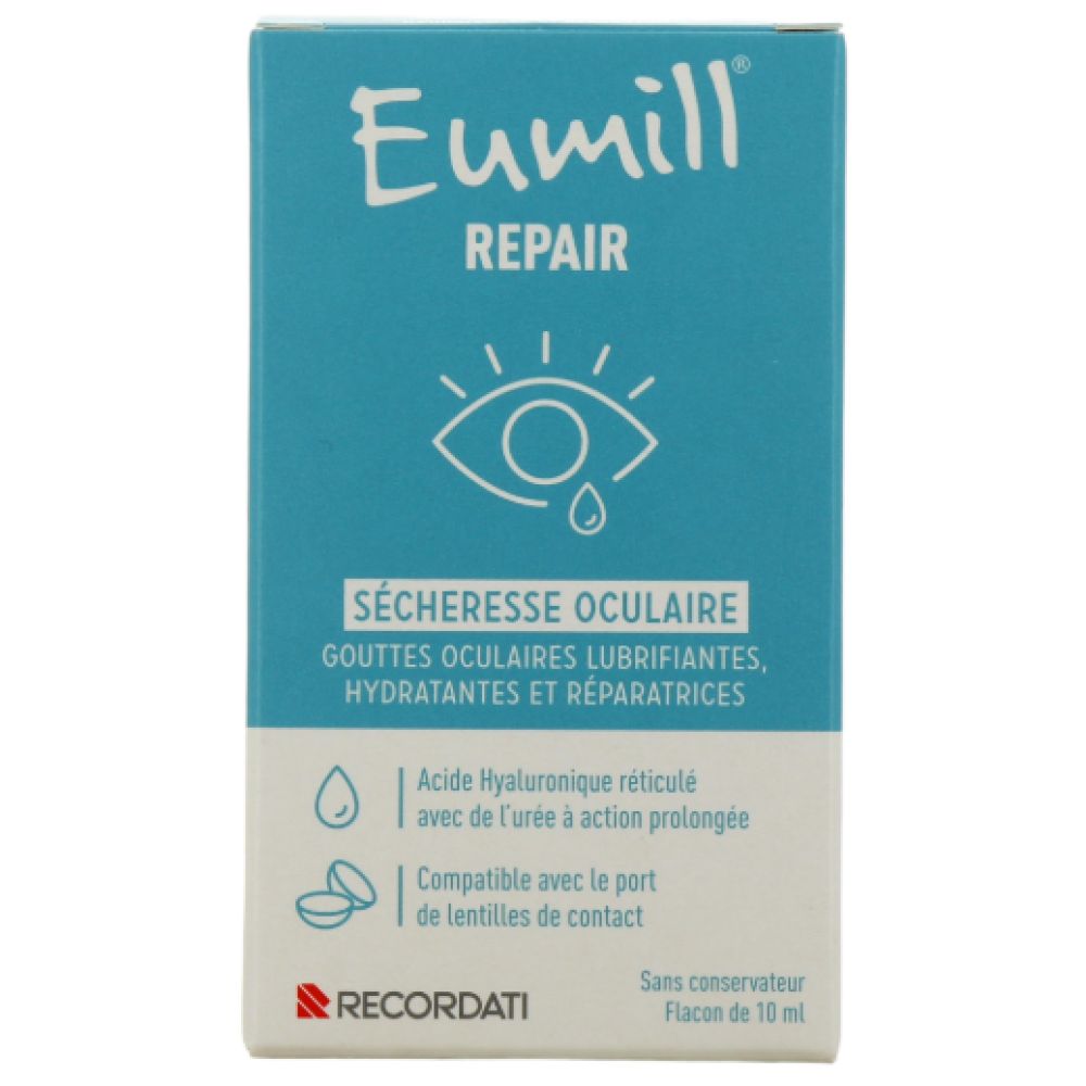 Bouchara - Eumill repair gouttes oculaires lubrifiantes hydratantes et réparatrices - 10ml