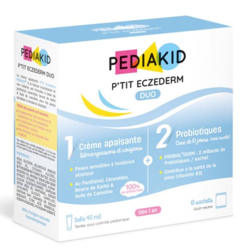 Pediakid - p'tit eczederm duo - 40mL + 10sachets