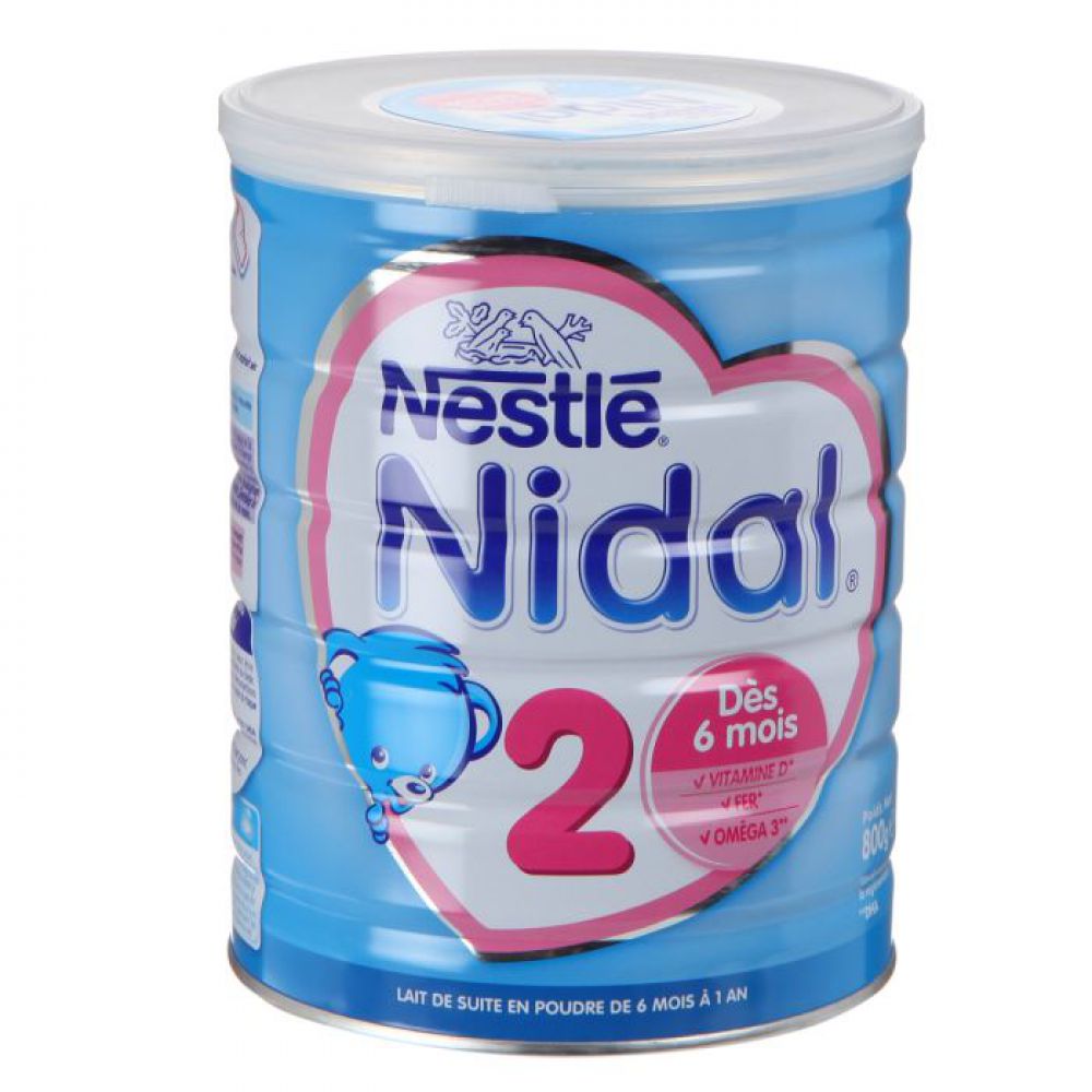 Nidal - Lait en poudre 2ème âge - 800g