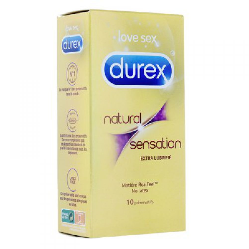 Durex - Natural sensation - 10 préservatifs