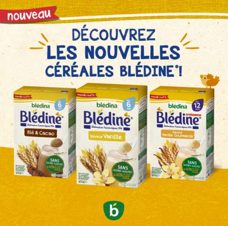2+1 offerte sur Blédina.