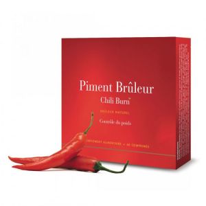 Piment Brûleur - Chili Burn - Brûleur naturel de calories - 60 comprimés