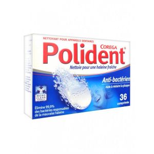 Polident - Comprimés nettoyants quotidiens pour appareil dentaire - 36 comprimés