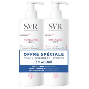 SVR - Topialyse Crème Emollient lot de 2 - 400Mlx2