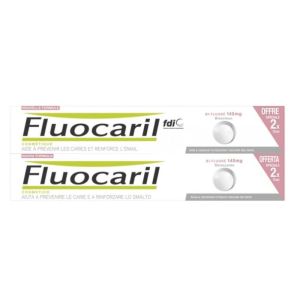 Fluocaril - Dentifrice Bi-fluoré 145mg pâte Blancheur Menthe -  2X75g