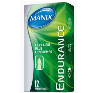 Manix - Préservatifs Endurance plaisir plus longtemps - Boite de 12