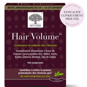 New Nordic - Hair volume croissance et volume - 105 comprimés