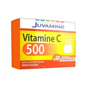 Juvamine - Vitamine C 500 - 30 comprimés effervescents