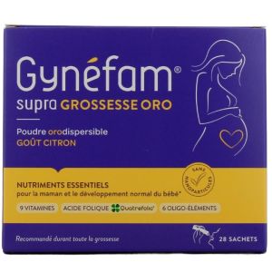 Gynéfam - Supra grossesse Oro - 28 sachets goût citron