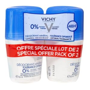Vichy - Déodorant 48h minéral tolérance optimale - 2x50ml