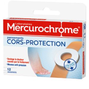 Mercurochrome - Pansements Cors-protection - 12 pansements