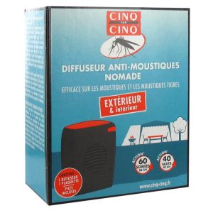 Natura Cinq sur Cinq - Diffuseur anti-moustiques nomade - 1 diffuseur