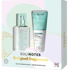 Solinotes - Coffret eau de parfum thé blanc + crème mains - 50ml + 30ml