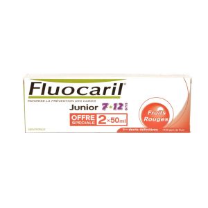 Fluocaril - Dentifrice Junior 7-12 ans Fruits rouges