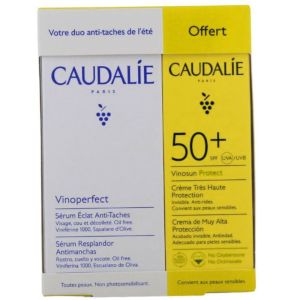 Caudalie - Sérum vinoperfect 30mL+ crème solaire 50+ vinosun 25mL