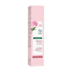 Klorane - Crème riche apaisante à la pivoine Bio - 40ml