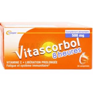 Cooper - Vitascorbol 8 heures - 30 comprimés