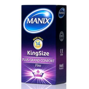 Manix - Préservatifs King Size plus grand confort - Boite de 14