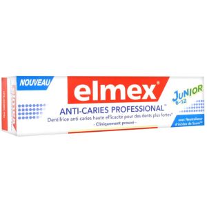 Elmex - Dentifrice - Anti-caries professional - Junior - 6/12 ans - 75 ml
