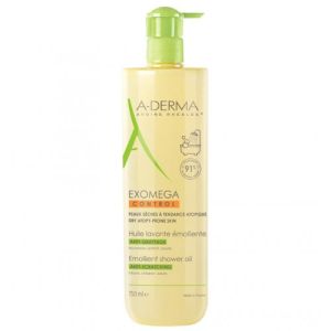 A-Derma - Exomega - Control - Huile lavante émolliente - Anti-grattage - 750ml