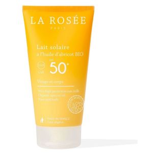 La rosée - Lait solaire à l'huile d'abricot bio SPF50 + - 150ml