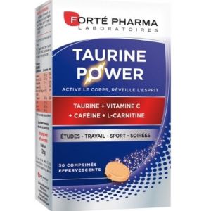 Forté Pharma - Taurine Power 30 Comprimés Effervescents