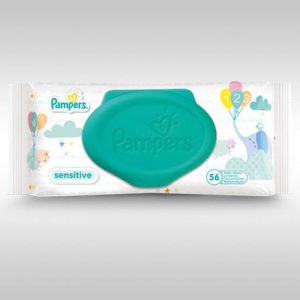 Pampers - Lingettes sensitives - 56 lingettes