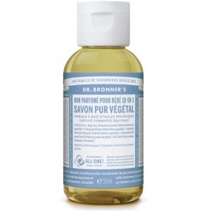 Dr. Bronner's - Savon liquide pure végétal 18-en-1 - Non parfumé