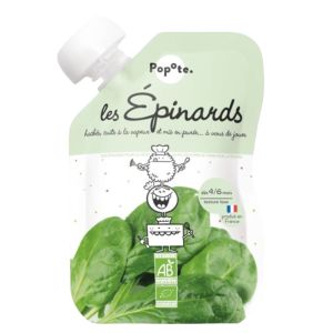 Popote - Gourde Les Epinards 4/6 mois - 120g