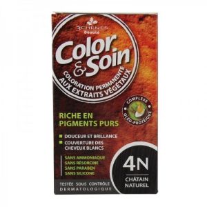Color & Soin - Coloration Permanente - 4N Châtain naturel