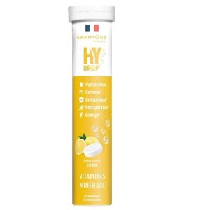 Granions - HY DROP Arôme naturel Citron - 20 comprimés effervescents