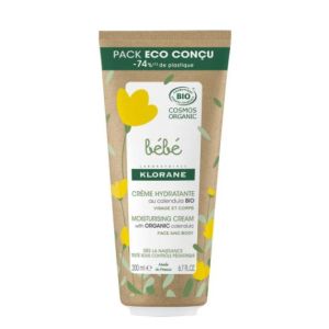 Klorane - Crème bébé hydratante au calendula bio -200ml