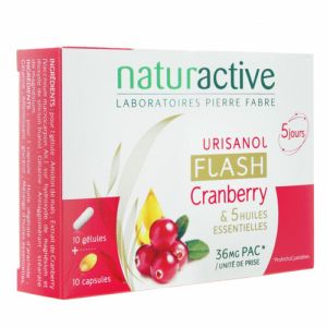 Naturactive - Urisanol Flash Cranberry - 10 gélules + 10 capsules