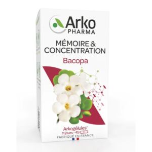 Arkopharma - Bacopa Mémoire et concentration - 45 gélules