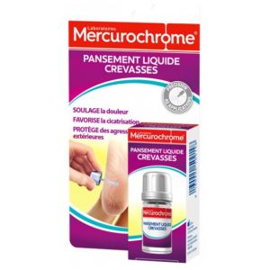 Mercurochrome - Pansement liquide crevasses - 3,25ml