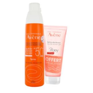 Avène - Spray solaire SPF50+ - 200ml - + Gel douche douceur 100ml offert