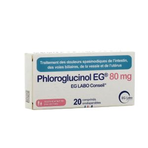 EG Labo - Phloroglucinol EG 80mg - 20 comprimés orodispersibles