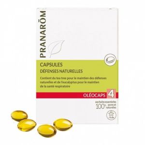 Pranarom - Oléocaps 4 - Défenses naturelles - 30 capsules