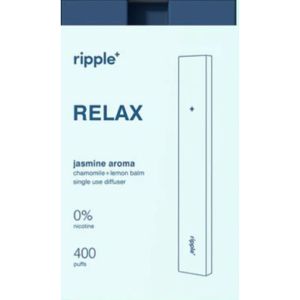 Ripple+ - Inhalateur d'aromathérapie Relax arôme jasmin - 400puffs