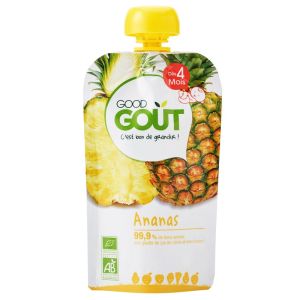 Good Goût - Gourde de fruit ananas dès 4 mois - 120 g