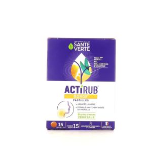 Santé verte - Actirub - 15 pastilles pour la gorge