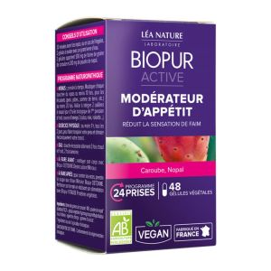 Biopur Active - Modérateur d'appétit - 48 gélules végétales