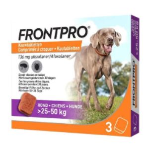 Frontpro - Chiens 25-50kg - 3 comprimés